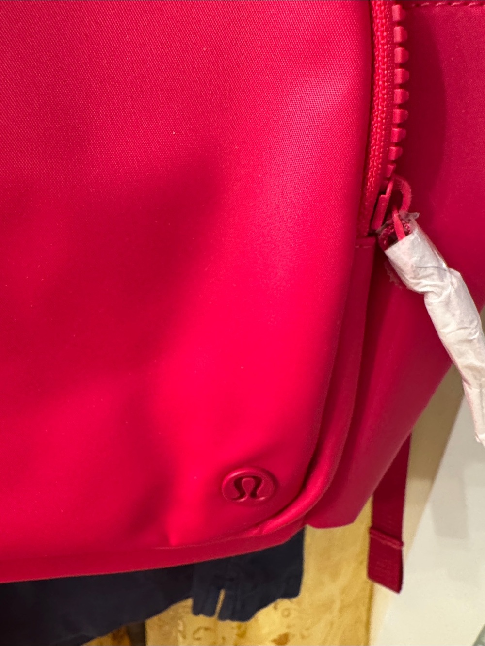 lululemon bright pink backpack with logo patch everywhere backpack - Picture 5 of 7